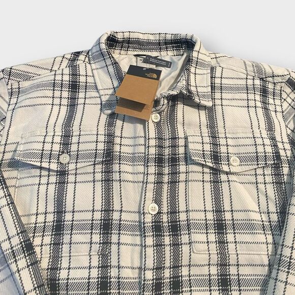 The North Face Mens Valley Twill Utility White Dune Shacket size XXL New (b) - Picture 5 of 9